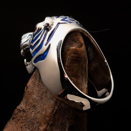 Anillo Predator con Tigre para Hombre – Plata Esterlina 925