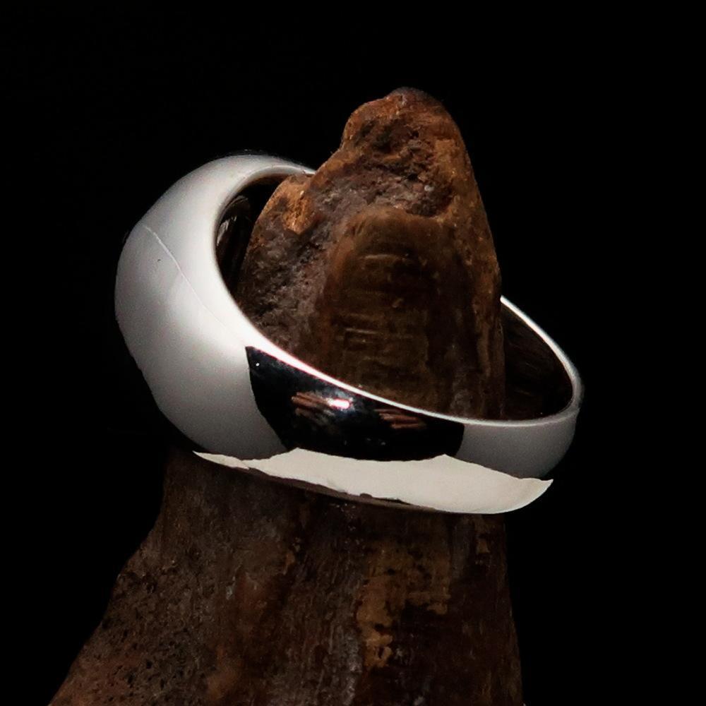 Anillo Hexagrama con Calavera para Hombre – Plata Esterlina 925