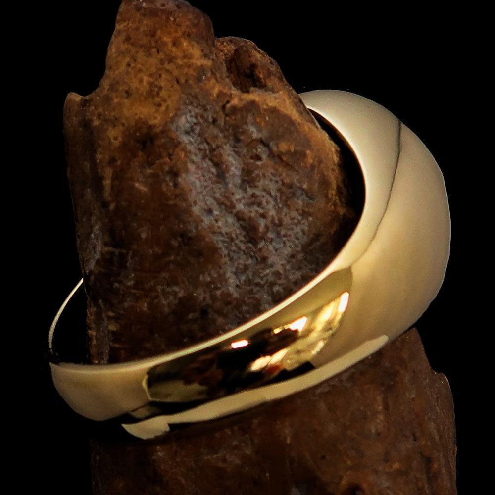 Anillo para Profesor con Símbolo del Átomo Rojo – Latón Macizo